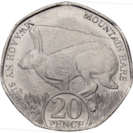 Остров Мэн 20 пенсов 2023 год - UNC