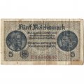 Германия 5 рейхсмарок 1940-1945 годов выпуска - Немецкие оккупационные территории - F-