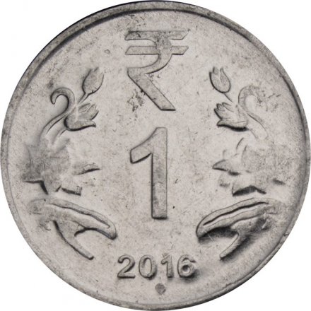 Индия 1 рупия 2016 год (Ноида)