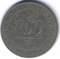 Западная Африка 100 франков 1990 год