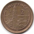 Гибралтар 2 пенса 1991 год - Маяк (AB)