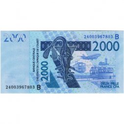 Бенин (Центральная Африка) 2000 франков 2003 (2024) год - B - UNC