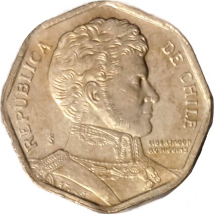 Чили 5 песо 2006 год