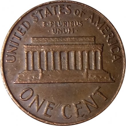 США 1 цент 1967 год - Авраам Линкольн