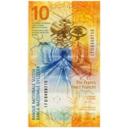 Швейцария 10 франков 2017 год  - UNC