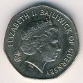 Гернси 20 пенсов 2003 год
