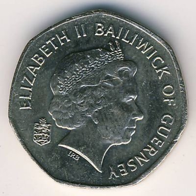 Гернси 20 пенсов 2003 год