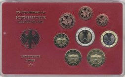Евро серия Proof Германия 2004 год - Монетный двор «J» (8 монет)