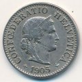 Швейцария 5 раппенов 1905 год