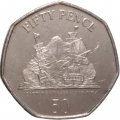Гибралтар 50 пенсов 2010 год - Захват Гибралтара, 1704