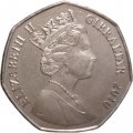 Гибралтар 50 пенсов 2010 год - Захват Гибралтара, 1704