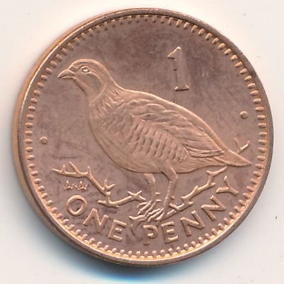 Гибралтар 1 пенни 1996 год
