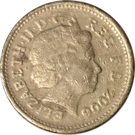 Великобритания 1 фунт 2006 год - Египетская арка Макнейла (F)