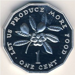 Ямайка 1 цент 2001 год