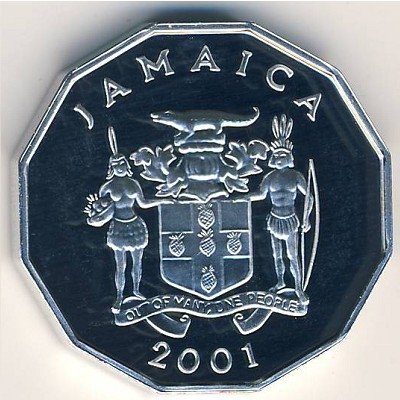Ямайка 1 цент 2001 год