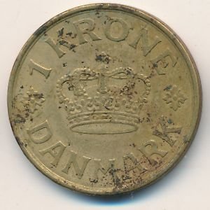 Дания 1 крона 1936 год