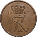 Дания 5 эре 1963 год (бронза)
