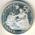 Дания 5 евро 2002 год