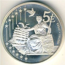 Дания 5 евро 2002 год