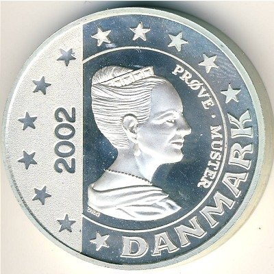 Дания 5 евро 2002 год