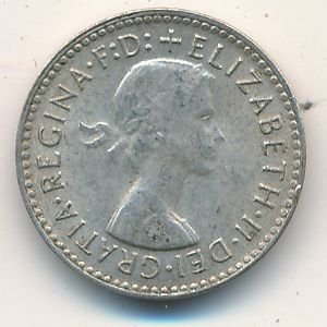 Австралия 3 пенса 1956 год