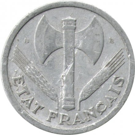 Франция 2 франка 1944 год (B)