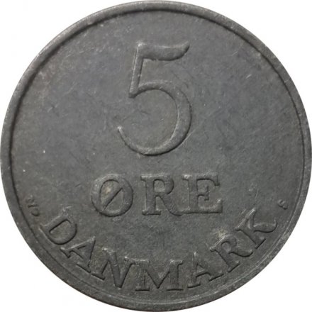 Дания 5 эре 1952 год