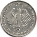 ФРГ 2 марки 1994 год - Франц Йозеф Штраус, 40 лет Федеративной Республике (1949-1989) - A