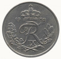 Дания 25 эре 1952 год