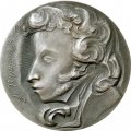Настольная медаль 130 лет со дня рождения А. Пушкина