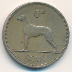 Ирландия 6 пенсов 1961 год