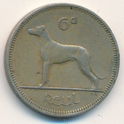 Ирландия 6 пенсов 1961 год