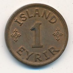 Исландия 1 эйре 1942 год