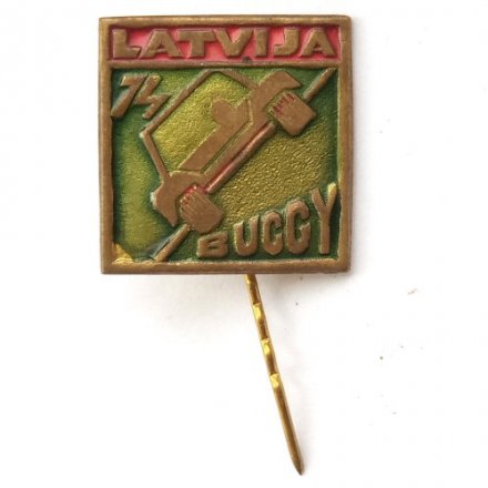 Значок-иголка Buggy. Гонки. Латвия