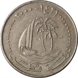 Катар 50 дирхамов 2000 год