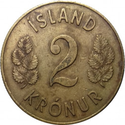 Исландия 2 кроны 1962 год