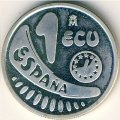 Испания 1 экю 1989 год