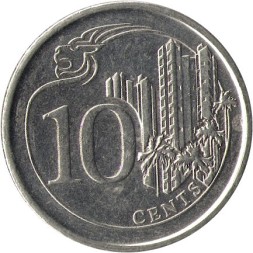 Сингапур 10 центов 2013 год