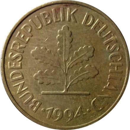 ФРГ 5 пфеннигов 1994 год - J