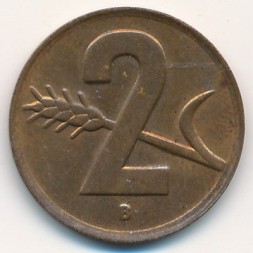 Монета Швейцария 2 раппена 1948 год