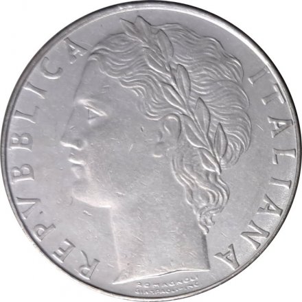 Италия 100 лир 1986 год - Минерва