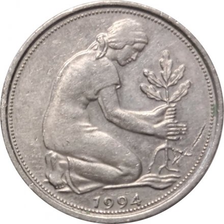 ФРГ 50 пфеннигов 1994 год (A)
