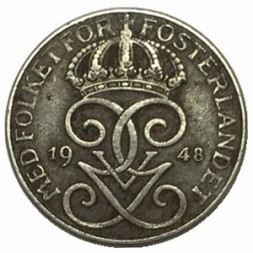 Швеция 1 эре 1948 год