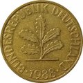 ФРГ 10 пфеннигов 1988 год - D