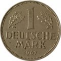 ФРГ 1 марка 1967 год (D)