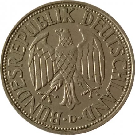 ФРГ 1 марка 1967 год (D)