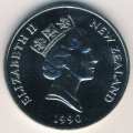 Новая Зеландия 1 доллар 1990 год - 150 лет подписанию Договора Вайтанги (AU)
