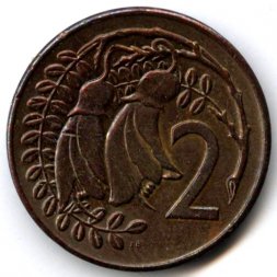 Новая Зеландия 2 цента 1971 год