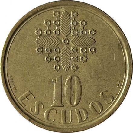 Португалия 10 эскудо 1996 год