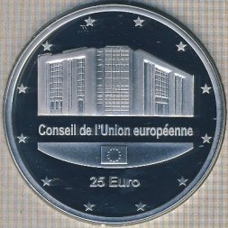 Люксембург 25 евро 2005 год